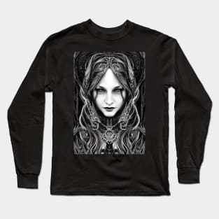 Dark pagan beautiful witch design. Mug gift, coffee mug, Apparel, Hoodie, Shirt Long Sleeve T-Shirt